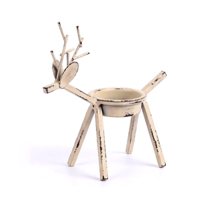 Hot Trending Metal Iron Nordic Gold Reindeer Metal Candle Holder Decorative <b>Tea</b> Light <b>Stand</b> Customized Size Shape - Product Image 1