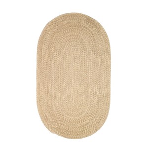 Oval Jute Area Rug Solid Color Braided Flat Weave Modern Living Room Decor Spot <b>Clean</b> - Product Image 4