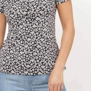 เสื้อโปโลแขนสั้นสำหรับผู้หญิง สวมใส่สบายๆ สำหรับกีฬากอล์ฟกลางแจ้ง เสื้อยืดฤดูร้อน พิมพ์ลายสก็อตแบบซับลิเมชั่น - Product Image 5