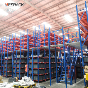 ระบบชั้นวางของแบบไม่ใช้สลักเกลียว ทำจากเหล็กกล้าคาร์บอน สำหรับงานหนัก ใช้ในห้องใต้หลังคาหรือชั้นลอย สำหรับจัดเก็บสินค้าในคลังสินค้า - Product Image 6