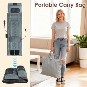 Tappetino Massaggiante Shiatsu a 9 Modalità per Tutto il Corpo con Supporto Lombare Gonfiabile e Terapia del Calore per Massaggiatori di Schiena, Fianchi e Gambe - Product Image 4