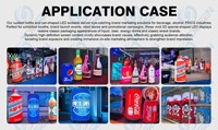 TOOSEN: Индивидуальные внутренние и наружные LED-дисплеи 7680 Гц для банок с кольцевым креплением, HD P2 видео-реклама на гибких пивных бутылках