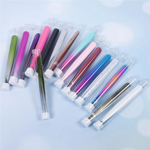 Premium Customized Stainless Steel Eyebrow Tweezer and Black Eyebrow Hair <b>Remover</b> <b>Pointed</b> Tip Type - Product Image 5