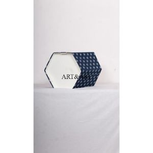 Creative Reuse Cardboard Box Handcrafted Floral <b>Print</b> 100% Cotton Fabric Wrap Dustbin Custom Logo Option High Quality <b>Office</b> Use - Product Image 5