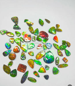Ammolita Natural, Gema Suelta Cabujón Pulido, Formas Variadas, Todos los Tamaños, Cristal para Joyería, Fabricación de Colgantes, FAIJAN GEMS FK5 - Product Image 3