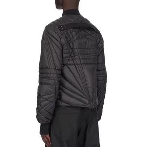 Unisex Quilted Filled Puffer <b>Jacket</b> Stand Collar Zipper Front Windproof Casual Winter Outerwear Long Length Regular Fit Color - Product Image 3
