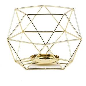Gold Geometric Metal <b>Tea</b> <b>Light</b> Holder for Home Decoration Durable Design - Product Image 5