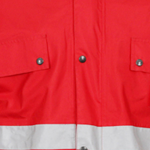 Chaqueta de Trabajo Reflectante Roja de Alta Visibilidad para Hombre, Uniforme de Seguridad de Poliéster con Franjas Reflectantes y Múltiples Bolsillos - Product Image 6