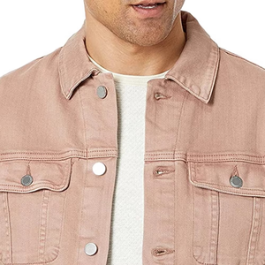 Men's Jeans <b>Jacket</b> Stylish Casual Fit Outdoor Daily Activities Soft Cotton <b>Denim</b> Customizable Front Logo Eco-Friendly Streetwear - Product Image 6