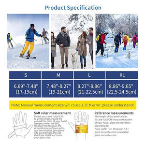 Winter Warm Full Finger Cycling & Running Sports <b>Gloves</b> <b>Touchscreen</b> Waterproof Stretchable Spandex Fabric Sports Running <b>Gloves</b> - Product Image 6