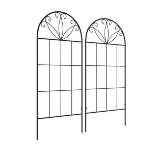 Enrejado de Metal Negro de Alta Calidad para Rosas, Uvas, Glicinias y Plantas Trepadoras, Patrón Cuadrado, Tamaño y Forma Personalizables - Product Image 4