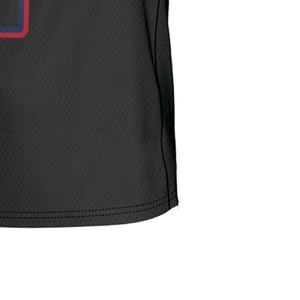 Maillot de football américain streetwear noir épais en maille, coupe ample rétro, imprimé par sublimation, décontracté, pour équipe - Product Image 4