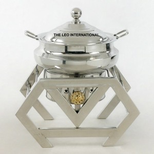 Plat de service de luxe pour hôtels cinq étoiles, chauffe-plats de buffet en acier inoxydable pour traiteur - Product Image 1