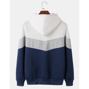 เสื้อฮู้ดดี้ผู้ชายผ้าฝ้ายฟลีซพิมพ์ลายดิจิตอลแบบขายส่ง 100% สำหรับฤดูหนาว ตัดเย็บแบบแผง ระบายอากาศได้ดี กันลม เป็นมิตรกับสิ่งแวดล้อม - Product Image 2