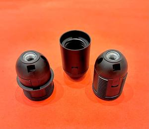 ALC Plain Autolock Lamp Holder 2 core black Manufacturer in INDIA - Product Image 1