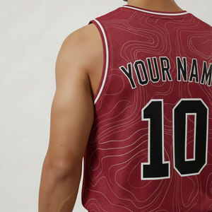 Tenues de basketball personnalisées pour adultes, imprimées, réversibles, en mesh, protection UV, saison printemps, sublimation, position du logo sur le devant - Product Image 4
