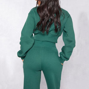 <b>Women's</b> Leisure Jogging Wear High Waist Slimming <b>Sweat</b> Suit Long Sleeve Sports <b>Pants</b> Running Fitness Activewear Sets <b>Women</b> - Product Image 3