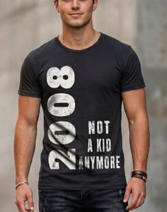 Camiseta de hombre de algodón 100% de alto gramaje con serigrafía personalizada, estilo streetwear, hombro caído, corte regular, OEM al por mayor, frontal. - Product Image 4