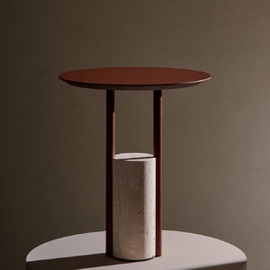 Mesa de Cóctel Combinada de Aluminio de Alta Calidad, Muebles de Primera Calidad, Mesa Auxiliar Metálica para el Hogar, Hotel, Vino y Bebidas, Latón - Product Image 1