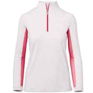 Haut de compétition équestre respirant et anti-humidité de qualité supérieure avec fermeture éclair quart de tour – Chemise de performance pour concours hippique - Product Image 1