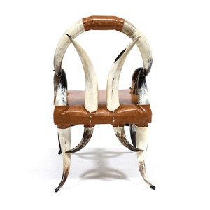 Modern Buffalo Horn <b>Dining</b> <b>Chair</b> Handmade Wooden Seating <b>Chair</b> Luxury Restaurant Furniture Decorative Horn - Product Image 2