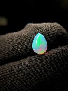 Ópalo de fuego etíope natural, cabujón en forma de pera, piedra preciosa suelta al por mayor, ópalo, piedra de nacimiento de octubre - Product Image 3