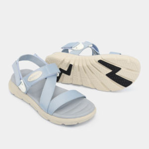 Sandalias Casuales de Mujer con Tiras Cruzadas, Color Azul Cielo, con Correa de Talón Giratoria, Ligeras, de Secado Rápido, Punta Abierta, Cierre de Velcro, para Todas las Temporadas - Product Image 2