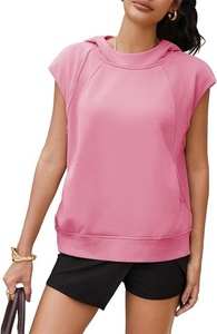 Débardeur sans manches à capuche pour homme, 100 % coton jersey, anti-plis, séchage rapide, streetwear, hiver/été - Product Image 2