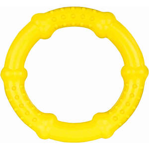 Anillo Flotante de Goma Natural de 16 cm, Juguete Masticable para Mascotas, Color Rojo - Product Image 2