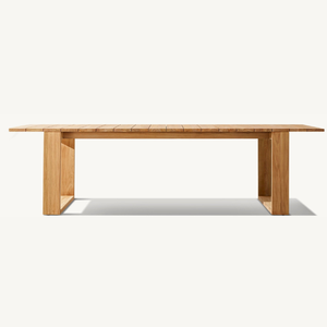 Venta de mesa rectangular de estilo moderno y sencillo, apta para uso en exteriores, de buena calidad y duradera. - Product Image 1