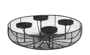 Portavelas de Alambre de Hierro Negro con Forma de Rueda de Bicicleta, Soporte para 4 Velas de Té, Decoración Duradera para el Hogar - Product Image 5