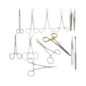 Kit Quirúrgico Veterinario de 13 Piezas de Acero Inoxidable Alemán Reutilizable para Esterilización de Ganado Femenino, Eliminación de Ovarios y Uterus - Product Image 1