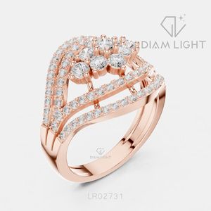 Bague de mariage en or blanc 14 carats avec diamant de laboratoire certifié IGI, taille ronde 1,44 carat, bijou raffiné, cadeau pour fiançailles, mariage ou anniversaire - Product Image 4