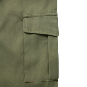 Mens Olive Green 100% Cotton Cargo <b>Jogger</b> Pants Mid Waist Flat Drawstring <b>Slim</b> Fit Utility Trousers Casual Outdoor Workwear 8XL - Product Image 5