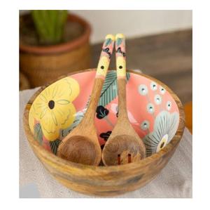 Tazón de Sopa de Diseño Creativo Hecho a Mano de Primera Calidad, Tazón de Ensalada de Madera Esmaltada Ecológico, a Precio de Mayoreo - Product Image 1