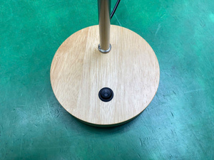 Minimalist <b>Table</b> Lamp Wooden Base Small <b>Bedside</b> Desk Light with On Off Switch Home Decor Made in Vietnam - Product Image 2