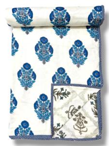 Use In Bedroom In Wedding And Festival Indian Hand <b>Block</b> Printed Pure Cotton Dohar Buy Direct From Supplier At Bulk Price - Product Image 6