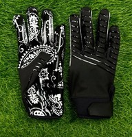 ALHUSAYNAPPAREL Gants de football les plus vendus pour les wide receivers américains, avec renforts injectés, fermeture auto-agrippante, en polyester