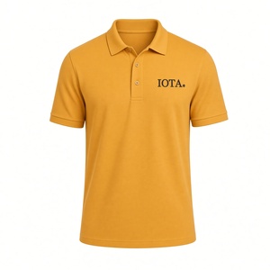Camiseta Polo IOTA de Algodón Suave para Hombre, Manga Corta, con Cuello, Letras Griegas, para Fraternidad, Universidad, Ropa Casual - Product Image 4