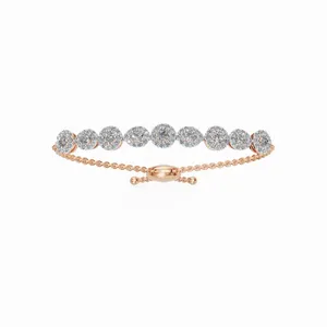 กำไลข้อมือเพชรสำหรับ103ได้รับการรับรองจากหิน IGI 10/14/18K ทองสำหรับขายส่ง - Product Image 2