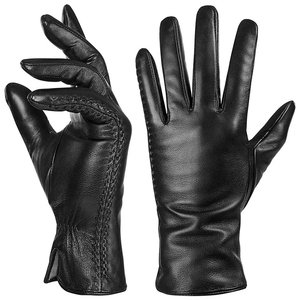 Factory Direct Sale Custom Waterproof Adult Size Fashion Leather <b>Gloves</b> <b>Touch</b> <b>Screen</b> Compatible for Winter Casual Wear <b>Gloves</b> - Product Image 1