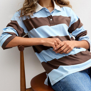 Chemises polo pour femmes, design actuel, pour un style de vie actif, prix de gros, haute qualité, respirantes, couleur unie - Product Image 3