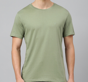 Camiseta de Algodón Lisa para Hombre, Diseño Personalizado OEM, Transpirable, Corte Regular, Cuello Redondo, Manga Corta, Estilo Urbano - Product Image 1