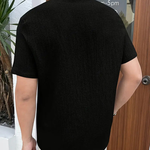 เสื้อยืดผู้ชายแขนสั้นทรงโอเวอร์ไซส์ผ้าเจอร์ซีย์คอตตอน 100% พิมพ์ลายกราฟิกภาพแร็ปเปอร์ ขายส่งสำหรับฤดูร้อน - Product Image 5