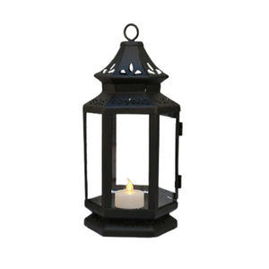 Glass And Iron <b>Black</b> Color <b>Lantern</b> Customized Shape And Size Hanging <b>Lantern</b> For Restaurant And Wedding Decor - Product Image 1