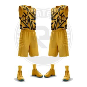Uniforme de basket-ball athlétique fabriqué en polyester, flexible, durable et confortable pour l'entraînement quotidien et les matchs de compétition - Product Image 6