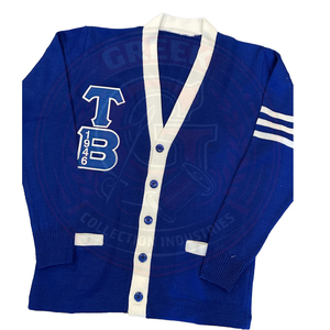 custom sorority and fraternity women's men's <b>cardigan</b> <b>sweaters</b> acrylic knitted V-neck embroidered logo winter preppy style - Product Image 3