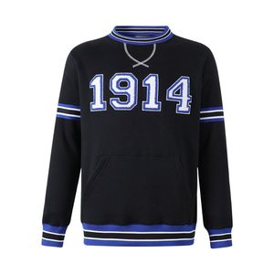Phi Beta Sigma 1914 <b>Black</b> Chenille Crewneck Sweatshirt for Men Comfortable Fit Premium Fabric Greek Fraternity Apparel Casual We - Product Image 2
