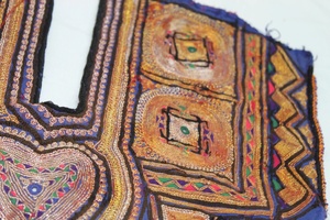 Vintage Boho Banjara bordado cuello yugo Banjara bordado cuello Banjara tela textil - Product Image 5