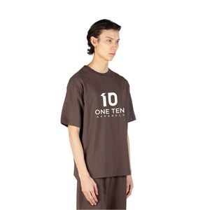 Camiseta de Hombre Color Chocolate Marrón, Cuello Redondo, Manga Corta, Algodón Premium, Lisa, para Impresión, Venta al Por Mayor - Product Image 2